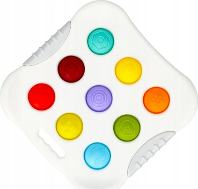Lojë sensorike Bam Bam Sensory Board WB 0/32, 9 flluska silikoni, për fëmijë 10m+
