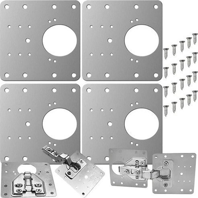 Set mentezash mobiljesh Malatec 23032, 4 copë, metalike, argjend
