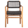 Kolltuk ngrënieje Rosco 56x54x79Hcm (HM6132.02), zezë