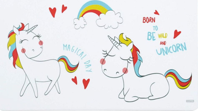 Dërrasë prerëse Kesper Unicorn, melaminë, shumëngjyrëshe