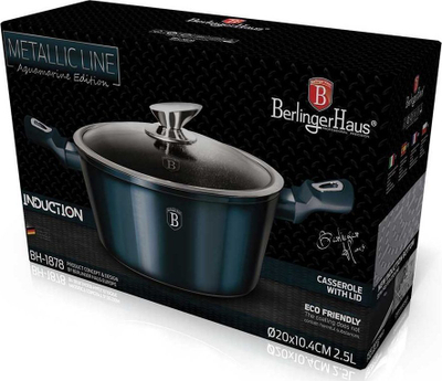 Tenxhere Berlinger Haus Metallic (BH-1879), 24cm, e kaltër e errët
