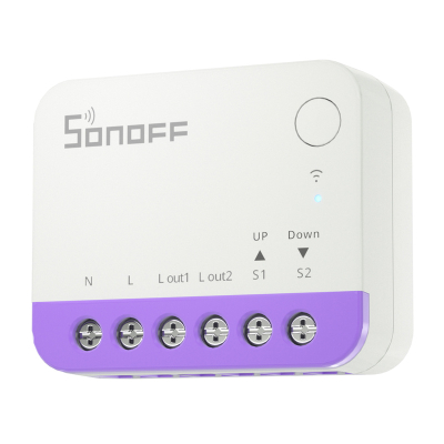Ndërprerës smart për perde Sonoff MINI-RBS, Matter, WiFi, i bardhë