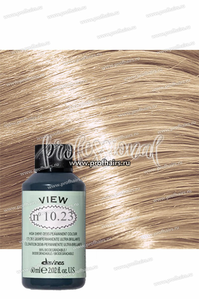 Ngjyrë flokësh Davines View 10.23, demi permanente, 60ml, bionde shumë e çelur