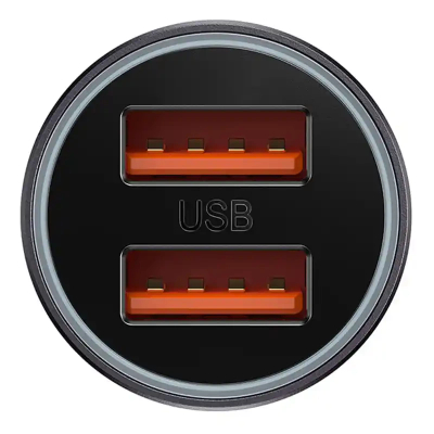 Karikues veture Baseus CGJM000013, 2x USB, 60W, gri