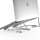 Qëndrim laptopi me HUB Choetech HUB-M43, 7‑në‑1 USB‑C, HDMI 4K, ngjyrë argjendtë