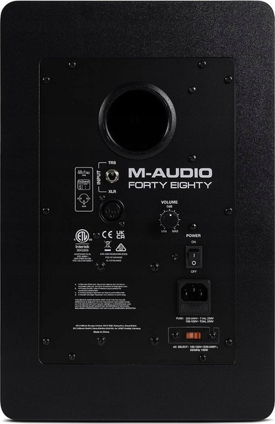 Monitorë studiori M-Audio FortyEighty Studio, DSP i integruar, equalizim i personalizueshëm, të zinj