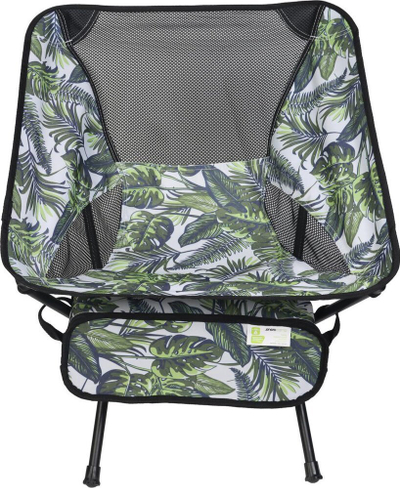 Karrige palosme kampingu Tourist Beach Chair Jungle, çelik, me çantë mbrojtëse, jeshile