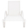 Shezllon WAKANA alumini e bardhë me textline 194×54–66×30 cm (HM5133.02), bardhë