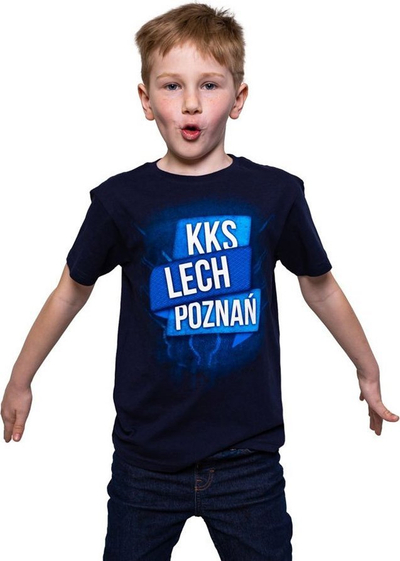 Bluzë për kalamaj KKS Lech Poznań Wing, 100% pambuk, nr. 152, blu e errët