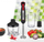 Blender dore Heinner HHB-DC1200BKRD, 1200W, komplet aksesorësh, i zi me të kuqe