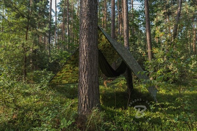 ПВЦ церада Bradas Camouflage CAMOforest, 10 x 15 m, 90 g/m², камуфлажа