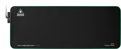 Mousepad Kruger&Matz Warrior, LED, XXL, pëlhurë, i zi