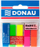 Fletëza indeksimi Donau Index Tabs 45x12mm, 25 fletëza, 5 ngjyra neon transparente