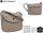 Çantë crossbody PETERSON PTN 17571 FTS, lëkurë natyrale, e vogël, bezhë