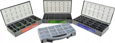 Set unazash O-ring universale, 751 copë, rezistente ndaj vajit, shumëngjyrëshe
