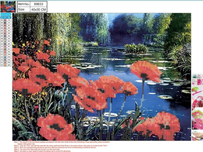 Mozaik diamant 5D Centrum Flowers 89633, 30x40cm, motiv lulesh
