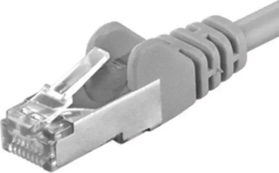 Kabllo rrjeti PremiumCord CAT6a S FTP, RJ45 RJ45, 0.25m, gri