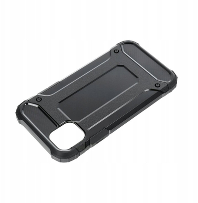 Këllëf i blinduar Armor për Samsung Galaxy S25, mbrojtje e fortë, i zi