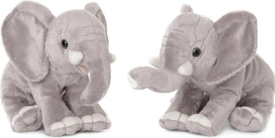 Плишана играчка WWF слон, 18cm, 2 дизајни, сива