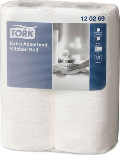 Peceta kuzhine Staples Premium, të bardha, 2 copë