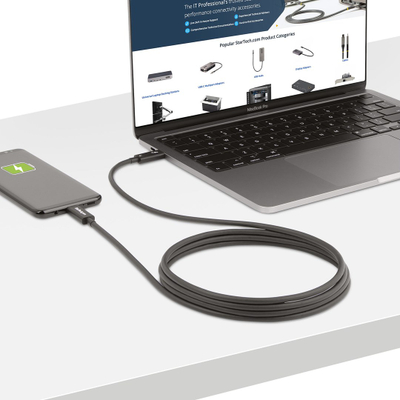 Кабел Thunderbolt 4 StarTech.com, 2m, 40Gbps, 100W PD, црн