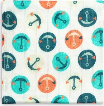 Пелена bambuje Bamboo Diaper Anchors, 75x75 cm, 100% вискоза од бамбус, бела