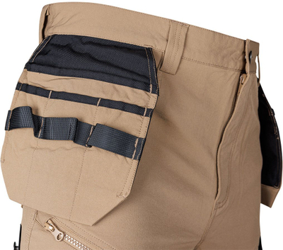Pantallona pune Neo Mix&amp;Match, 4 way stretch, me holster dhe Cordura, bezhë e zezë, L
