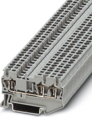 Klemë terminale Phoenix Contact ST 2,5 TWIN, 3 përçues, 0.08 4mm², gri