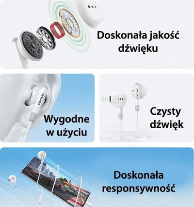Kufje Awei PC-6T, stereo, me kabllo USB C, të zeza