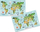 Bllok shkrimi HERMA World Map, 55x35 cm, set 3 copë, shumëngjyrësh