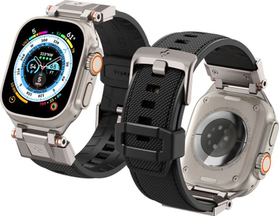 Rrip ore Spigen Durapro Armor për Apple Watch, silikon, i zi