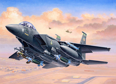 Set modelimi Revell F-15E Strike Eagle REV-63972, me bojëra dhe ngjitës