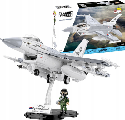 Set ndërtimi COBI F-16AM Fighting Falcon 1:48, 425 pjesë, shumëngjyrësh