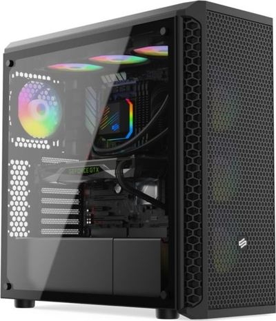 Kasë kompjuteri SilentiumPC Signum SG7V Evo TG ARGB (SPC250), e zezë