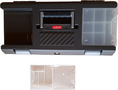 Kuti veglash CURVER Combination Toolbox XL 155338, plastikë, gri e errët