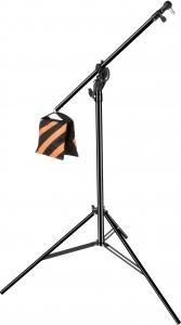 Tripod ndriçimi Camrock LS-523, lartësi 3.75m, aliazh alumini, i zi
