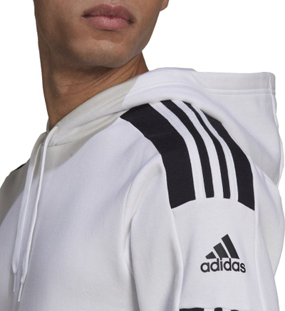Bluzë me kapuç Adidas Squadra 21 Sweat Hoody M GT6637, për çuna, e bardhë
