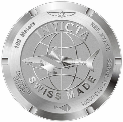 Orë Invicta Pro Diver Quartz GMT Swiss Made 25821, e argjendtë/zezë