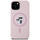 Футрола за телефон Karl Lagerfeld Liquid Silicone Karl And Choupette MagSafe, за iPhone 15, розова