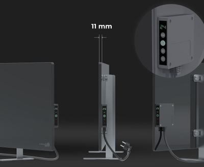 Ngrohës paneli AENO Premium Eco AGH0005S, smart, i zi