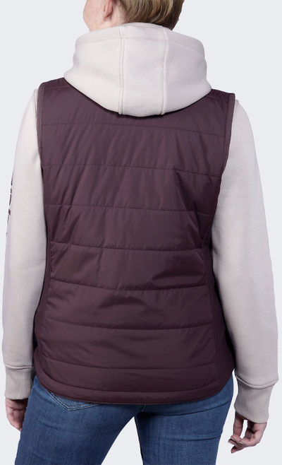Jelek Carhartt Rugged Flex i trashë për goca, i mbushur, mos e kap uji, e kuqe e errët