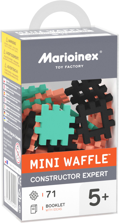 Lodra ndërtime Marioinex Mini Waffle Blocks Constructor Expert, set 71 pjesë, shumëngjyrëshe