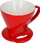 Përshkues kafeje Melitta 102, porcelan, i kuq