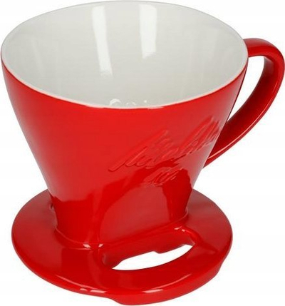 Përshkues kafeje Melitta 102, porcelan, i kuq