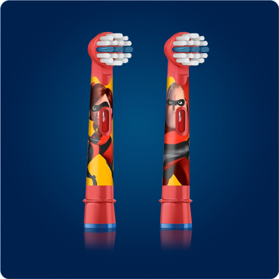 Koka zëvendësuese Oral-B Incredibles, për fëmijë, set 2 copë, shumëngjyrëshe