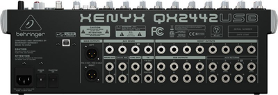 Mikser audio Behringer Xenyx QX2442 USB, 10 kanale, efektet KLARK TEKNIK, i zi