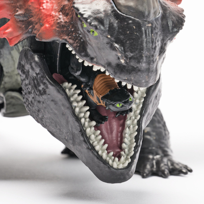 Figurë lojërash Spin Master How to Train Your Dragon Red Death Chomping Rampage, me Toothless, për fëmijë 4+