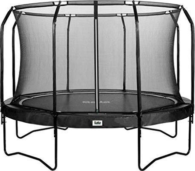 Трамполина Salta Premium Black Round 12ft, со заштитна мрежа, црна