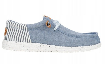 Këpucë burra Hey Dude Wally Funk Nu Prep M 43126-4XA, tekstil, taban gome, blu