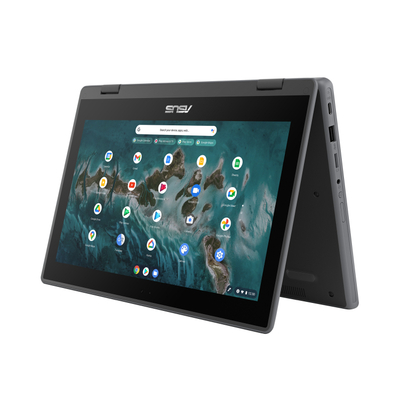 Laptop ASUS Chromebook CR11 Flip CR1100FKA N4500, 11,6\", 1366x768, 4GB, 64GB, UHD, gri